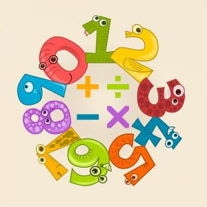 integers and math symbols