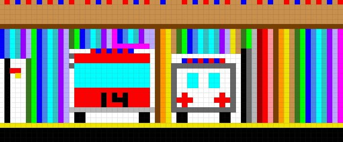 fire department pixel art